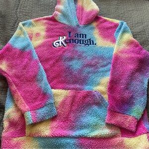 Mattel Barbie The Movie Official Merch “I Am Kenough” Unisex Hoodie XL Tie Dye